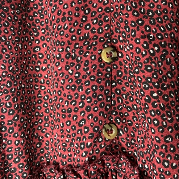 Cheetah Print Drop Waist Dress - Picture 2 of 4